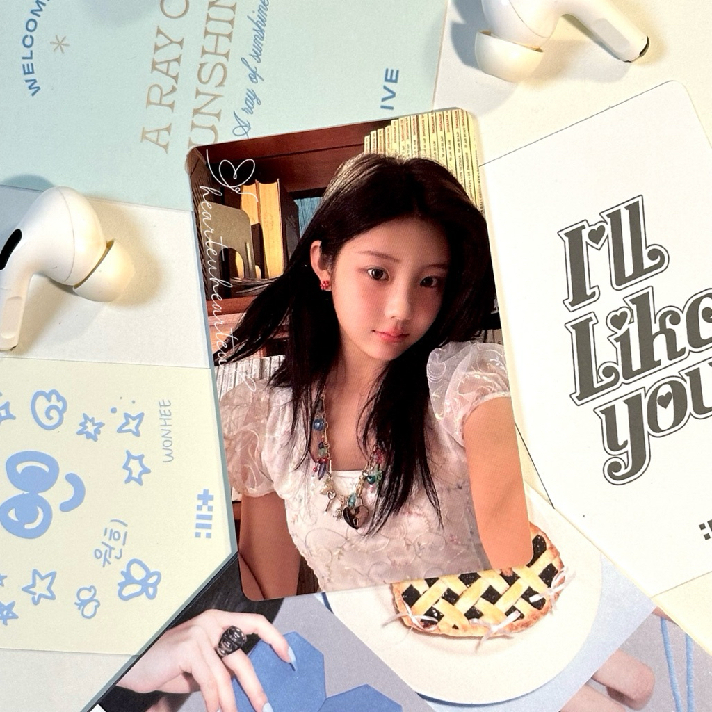 Hearteuheartu 田 [READY STOCK] ILLIT Lee Wonhee การ์ดรูปถ่ายอย่างเป็นทางการจากอัลบั้ม With Ver. ยุค I