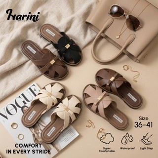 Sandal Flat Wanita Elegan Slip On Simple Premium Anti Licin 1526-7