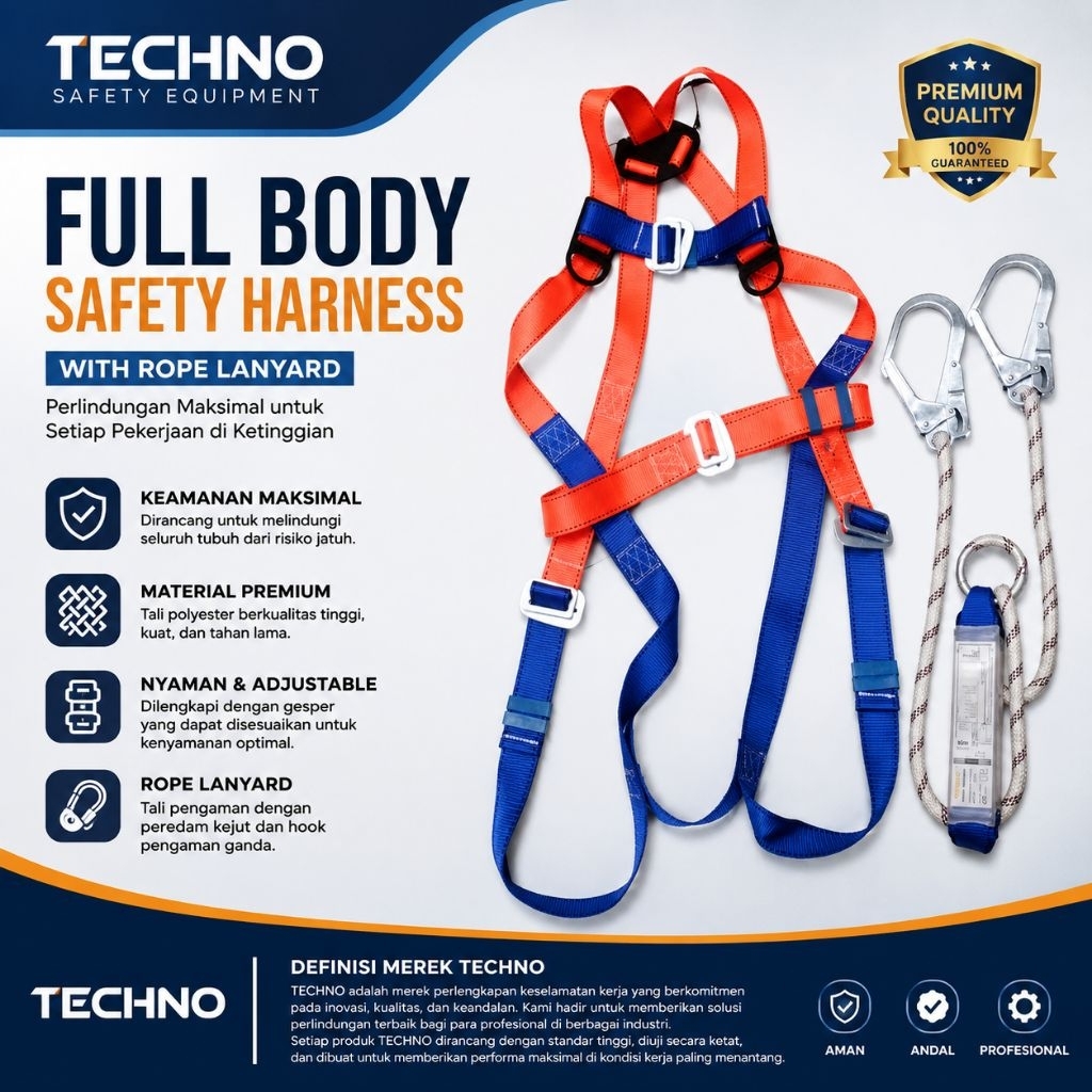 Body Harness safety Techno 0476 - Safety Body Harness Techno 0476