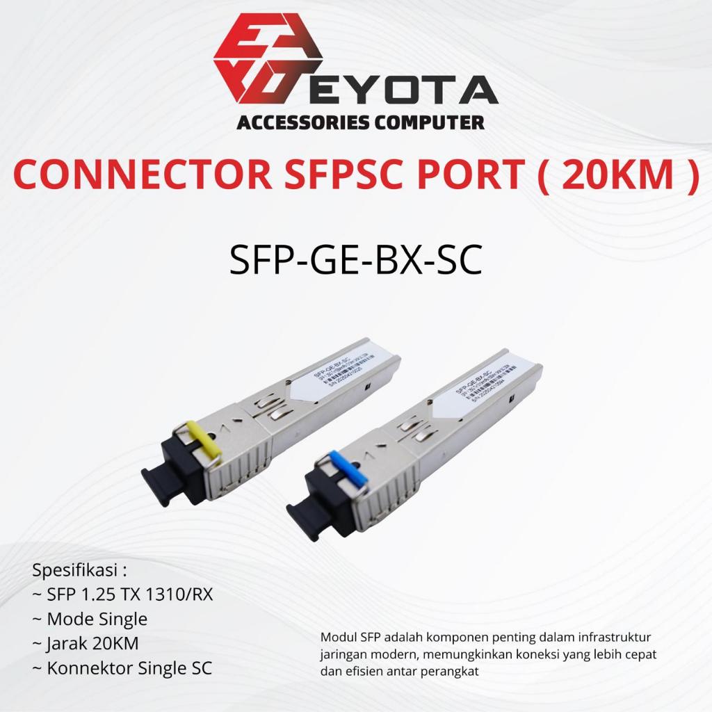 EYOTA 1 PAIR OF SFP SC SINGLE MODE SFP-GE-BX-SC 1.25G 3KM 10KM 20KM