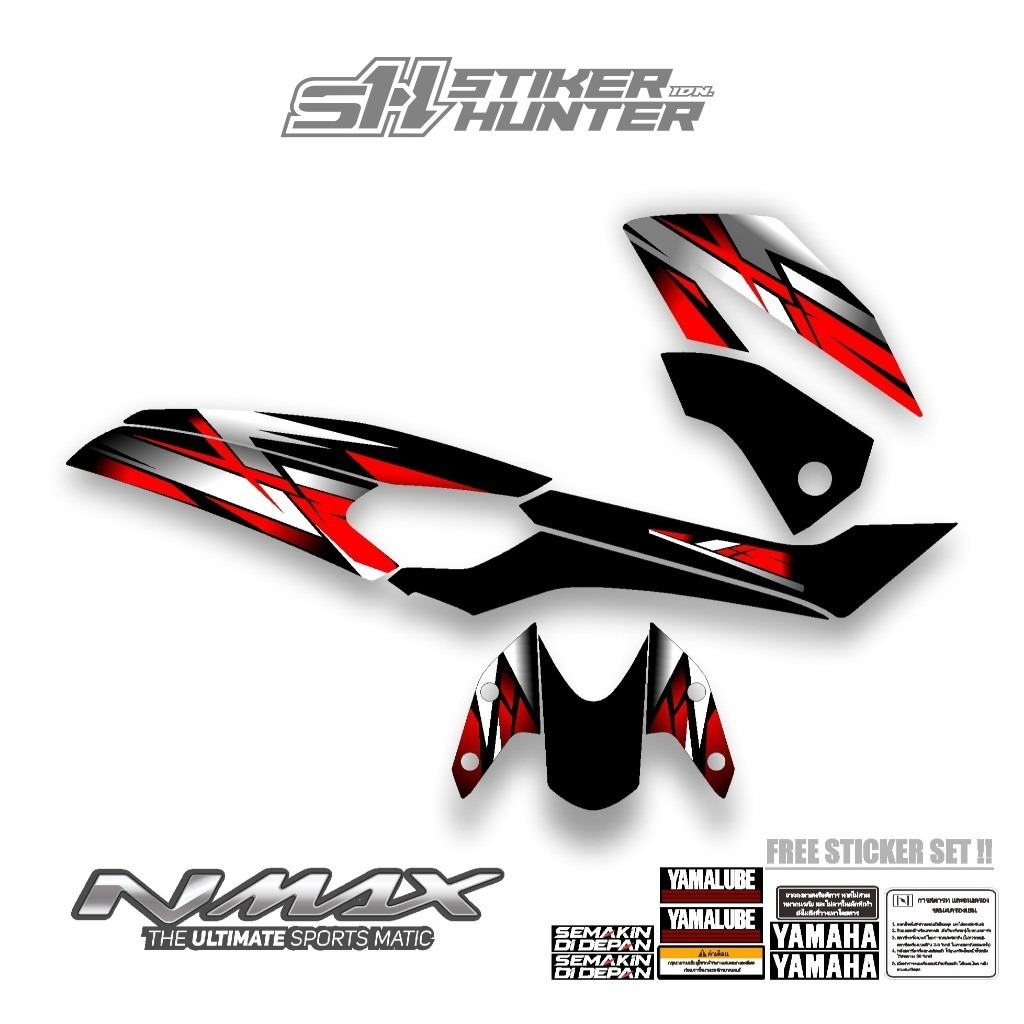 สติ๊กเกอร์แถบ DECAL NMAX OLD 2015-2018 MTF 9 / สติ๊กเกอร์ HUNTER / YAMAHA N MAX / N MAX 155