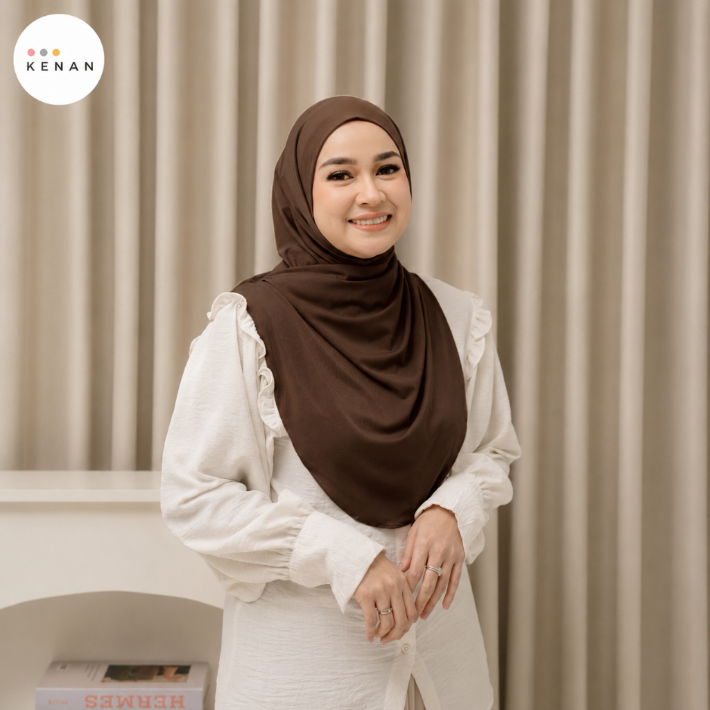 KENAN - Jisoo Instant Hijab Daily Bergo Nonpad Size L