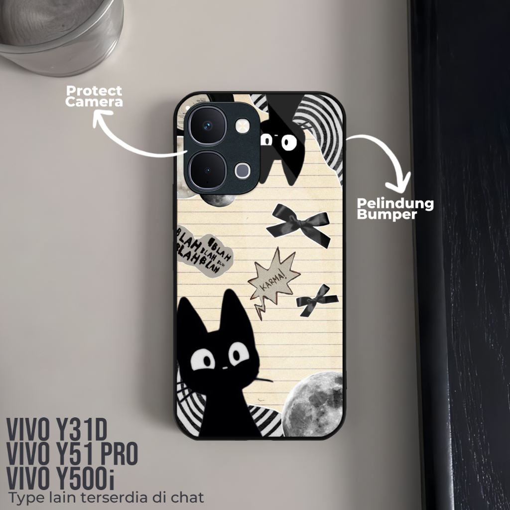 HP เคสโทรศัพท์ Vivo Y31D / Y500i ล่าสุดพิมพ์ลายน่ารัก วัสดุซิลิคอน Softcase Glossy มาพร้อมป้องกันกล้