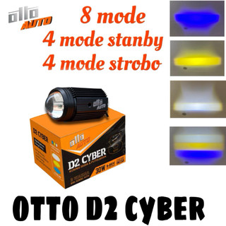 OTTO D2 CYBER 8 MODE 30 WATT LAMPU TEMBAK D2 LAMPU SOROT MOBIL MOTOR