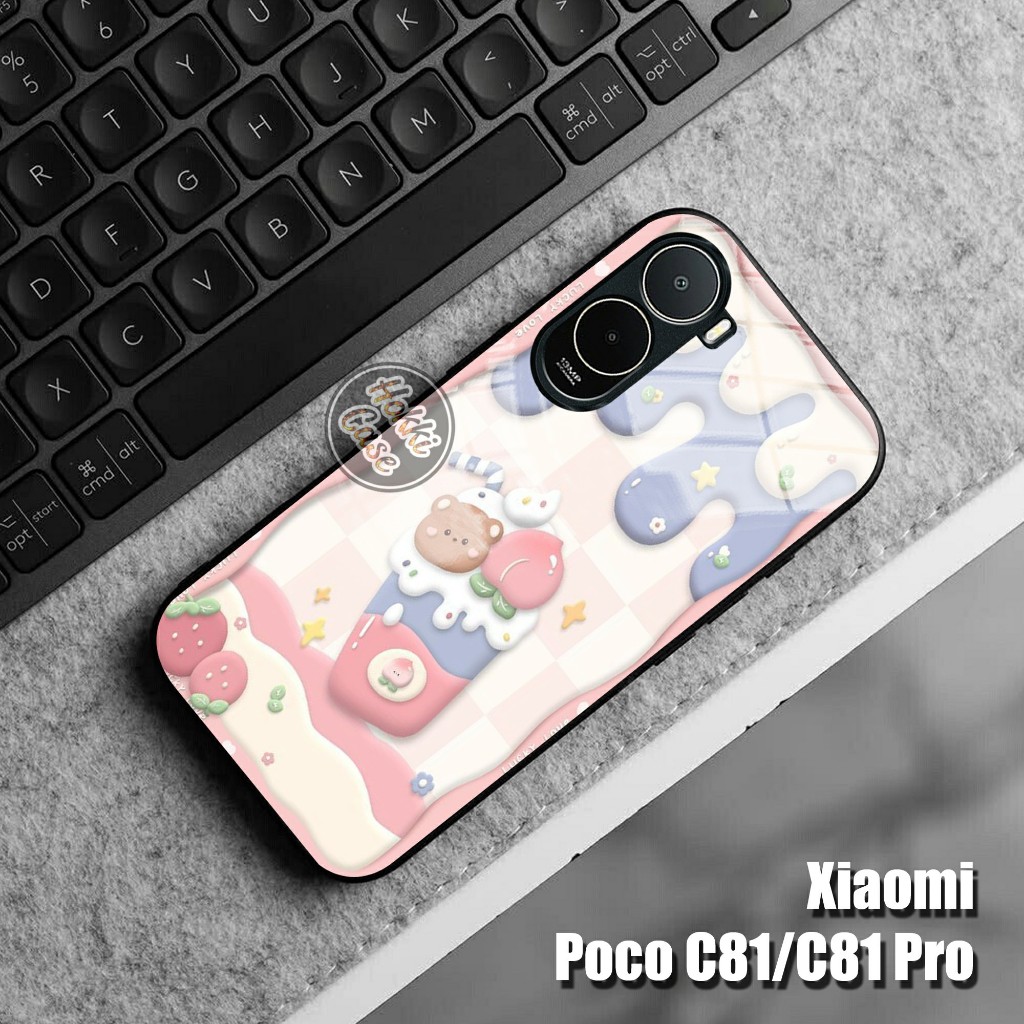 Poco C81 C81 Pro Case - Softcase Glass Poco C81 Pro C81 - Poco C81 Poco C81 Pro Case - Poco C81 Pro 
