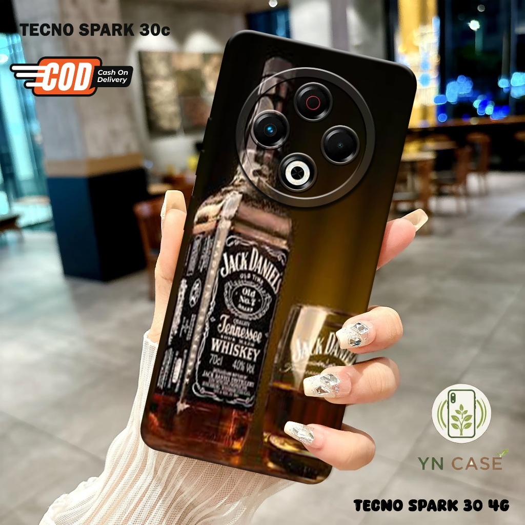 กล้อง HP Softcase Pro - Tecno Spark 30 4G / 30C - Drink Motif - อุปกรณ์เสริม - เคสโทรศัพท์ / ซิลิโคน