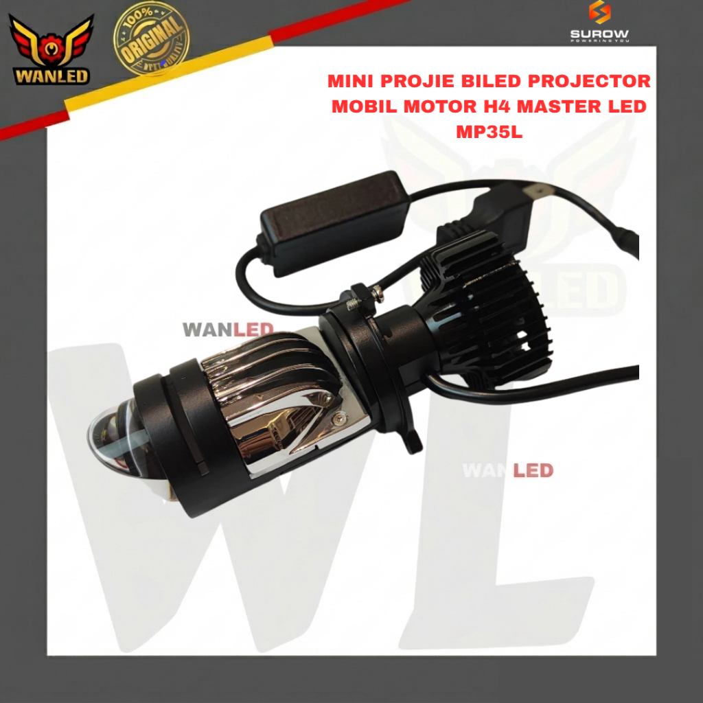 MINI LED PROJECTOR โคมไฟ BIXD PROJECTOR รถรถจักรยานยนต์ H4 MASTER LED MP35L