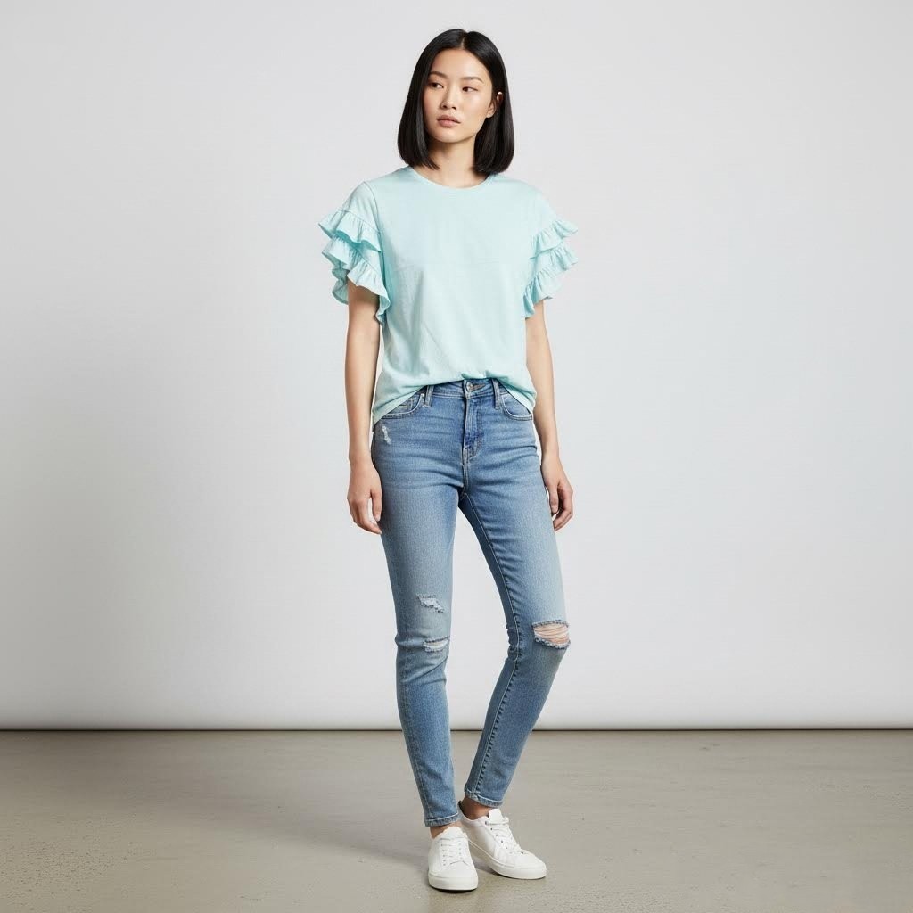 [ANA-09][เกรด B] A*A Shortsleeve Blouse Women | เสื้อเบลาส์แขนสั้นผู้หญิง