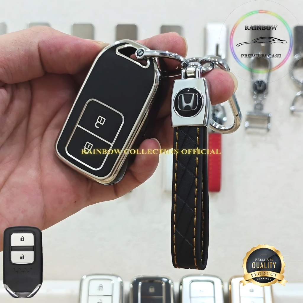 Honda HRV CRV ใหม่ BRIO RS WRV ประเภท E BRV CITY JAZZ RS CRZ Premium Silver Edge ฝาครอบกุญแจรถ