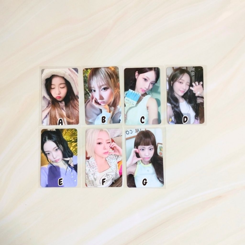 Ichillin photocard อย่างเป็นทางการ Jiyoon eji Jackie joonie chaerin Yeji choon pc off ofc อัลบั้ม wi