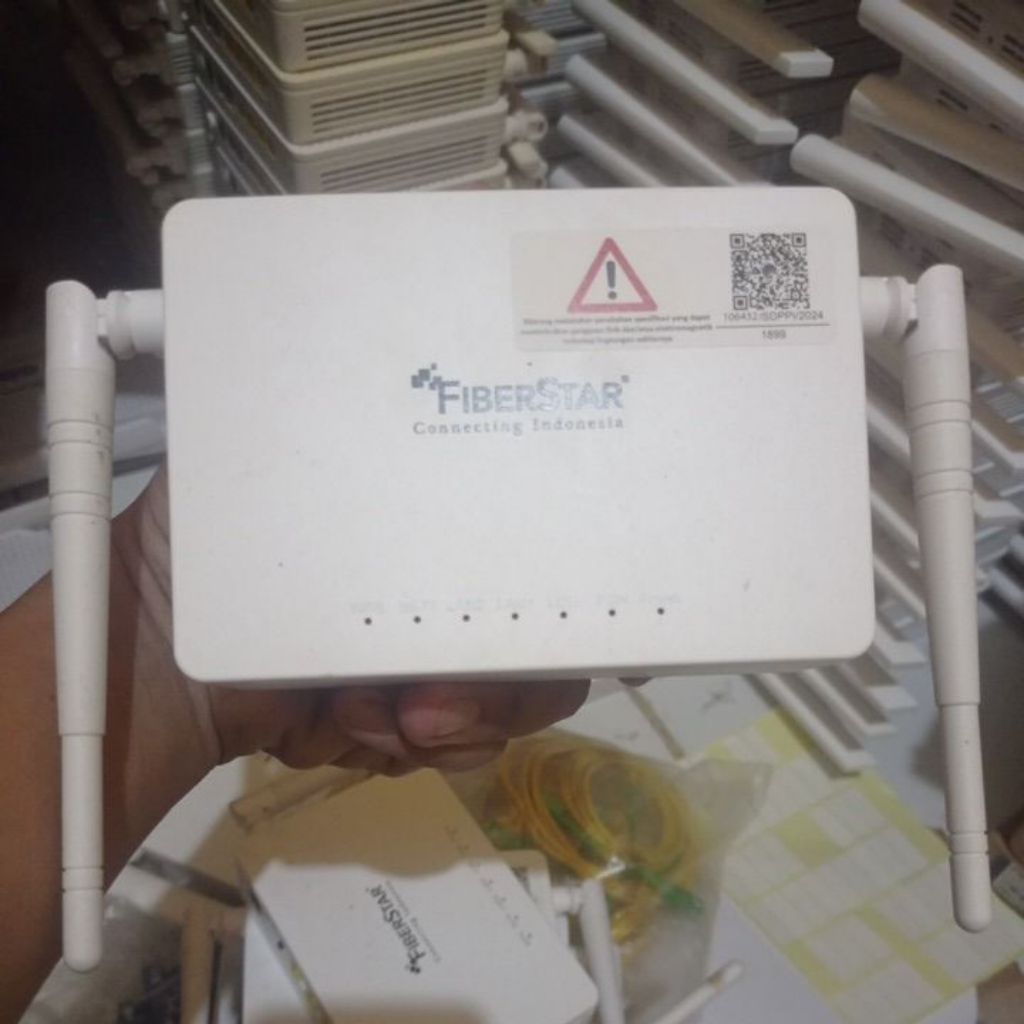 ONT ONU MODEM ROUTER ZTE F679D DUAL BAND PORT BLUE + ADAPTER