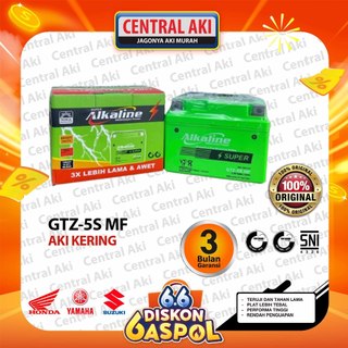 Aki ALKALINE GTZ5S SUPER Aki Kering Motor Honda Beat Vario 110 Supra X 125 Scoopy Spacy Blade Revo New Mega Pro