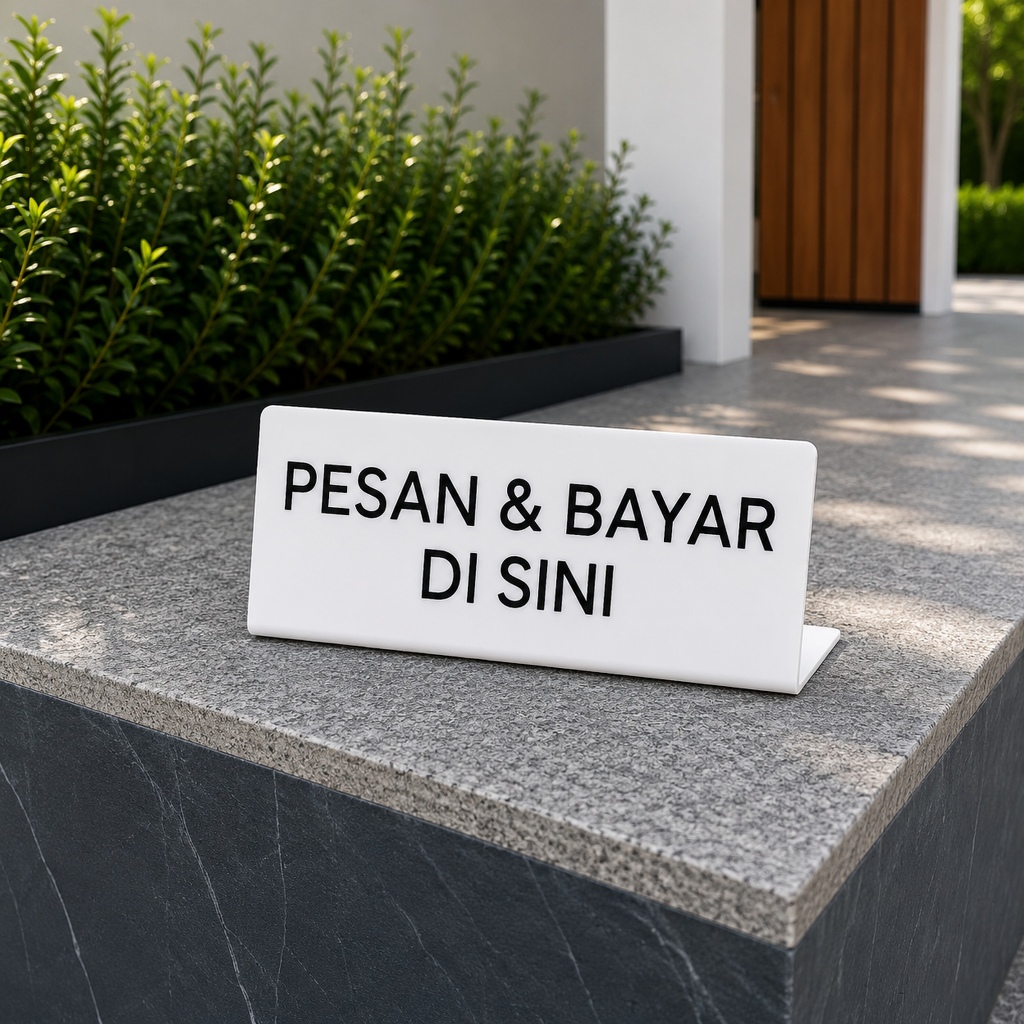 ป้ายอะคริลิค / อะคริลิค / ORDER & PAY HERE