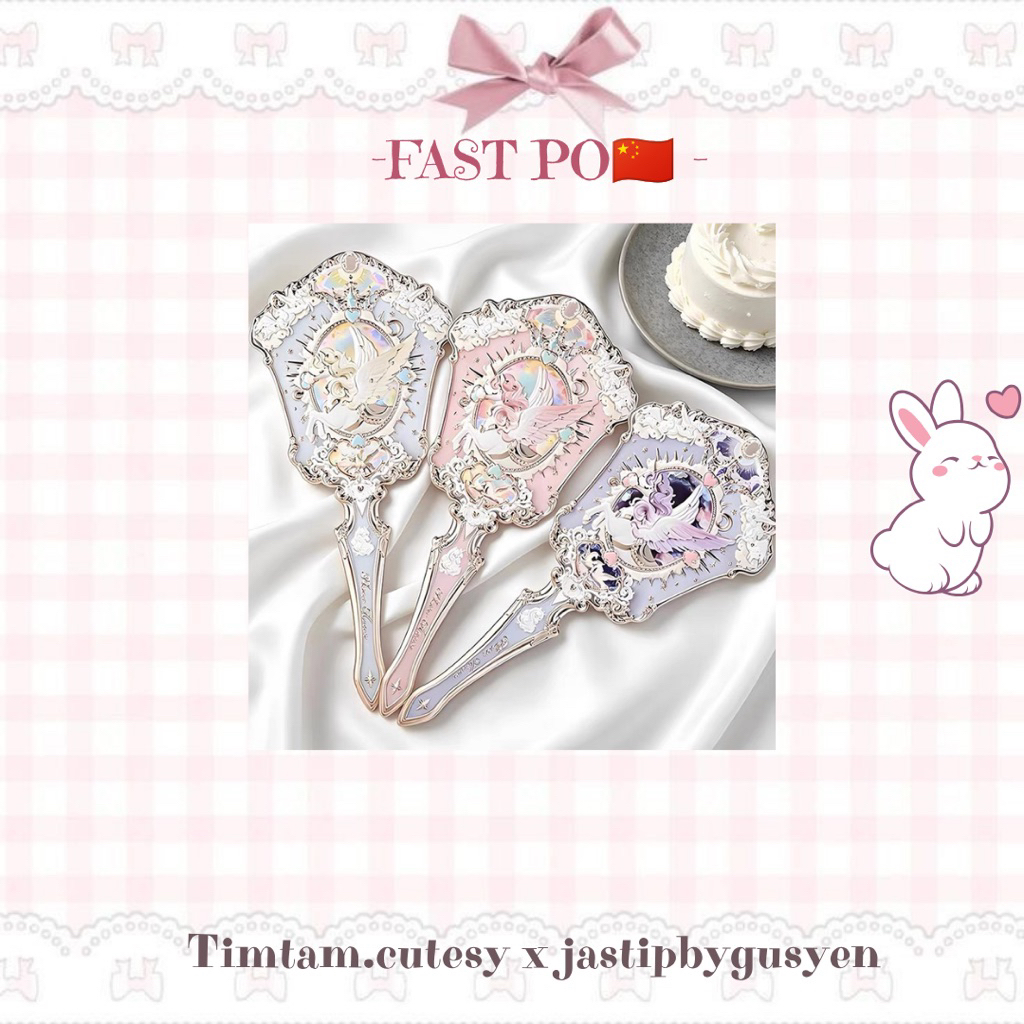 FLOWER KNOWS NEW SERIES COLLECTION KNIGHT UNICORN HANDHELD MIRROR