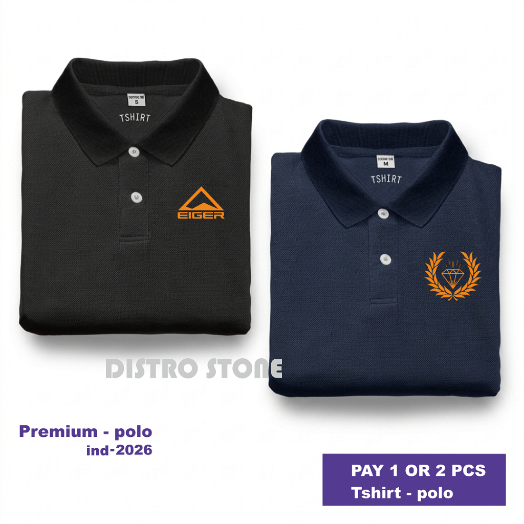 ซื้อ 1 แถม 2 ชิ้น - เสื้อยืดคอปกโปโล EGR VLC สีส้มสําหรับผู้ใหญ่ระดับพรีเมียม - เสื้อโปโลล่าสุด - Ne