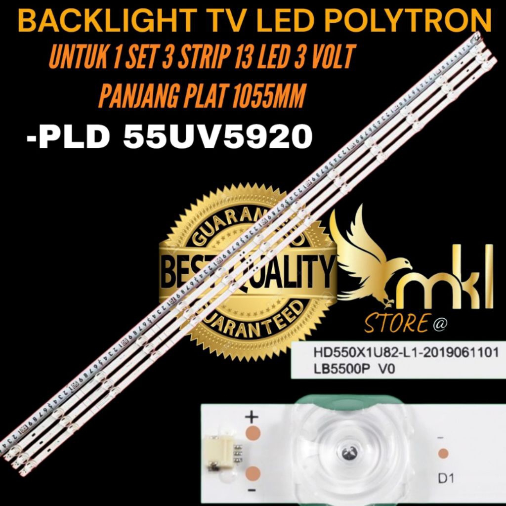 POLYTRON 55UV5920 LED TV BACKLIGHT POLYTRON 55 INCH TV BACKLIGHT