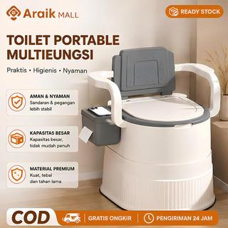 Kursi Toilet Anti Selip Mobile Closet Jongkok Toilet— Untuk Lansia/ibu Hamil Duduk Portable