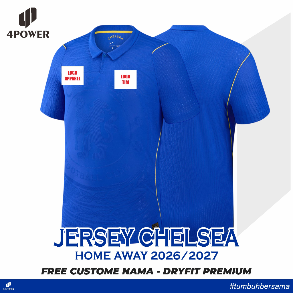 4power NEWEST CHELSEA HOME JERSEY 2026/2027 - CHELSEA NEW 2027 HOME AWAY