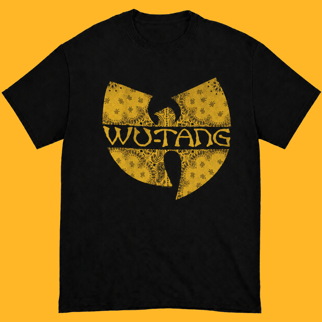 WU TANG CLAN Ornate Bat Vintage Retro Band T-Shirt - Regular & Boxy เสื้อยืด Unisex Merchanted Band 