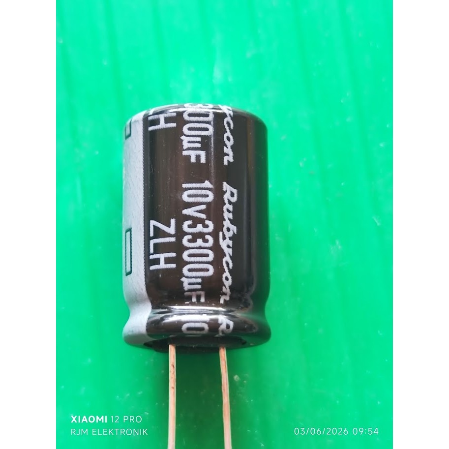 Elco 3300uf 10v rubycon ori