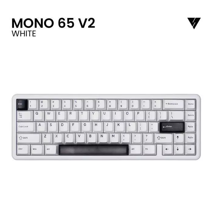 Vortexseries Vortex Mono V2 / Gen2 Series ปะเก็นแบบมีสาย Mount Mechanical Gaming Keyboard