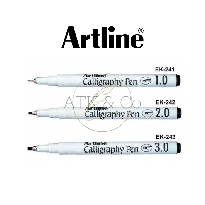ปากกาประดิษฐ์ตัวอักษร Artline - ปากกาประดิษฐ์ตัวอักษร Artline สีดํา