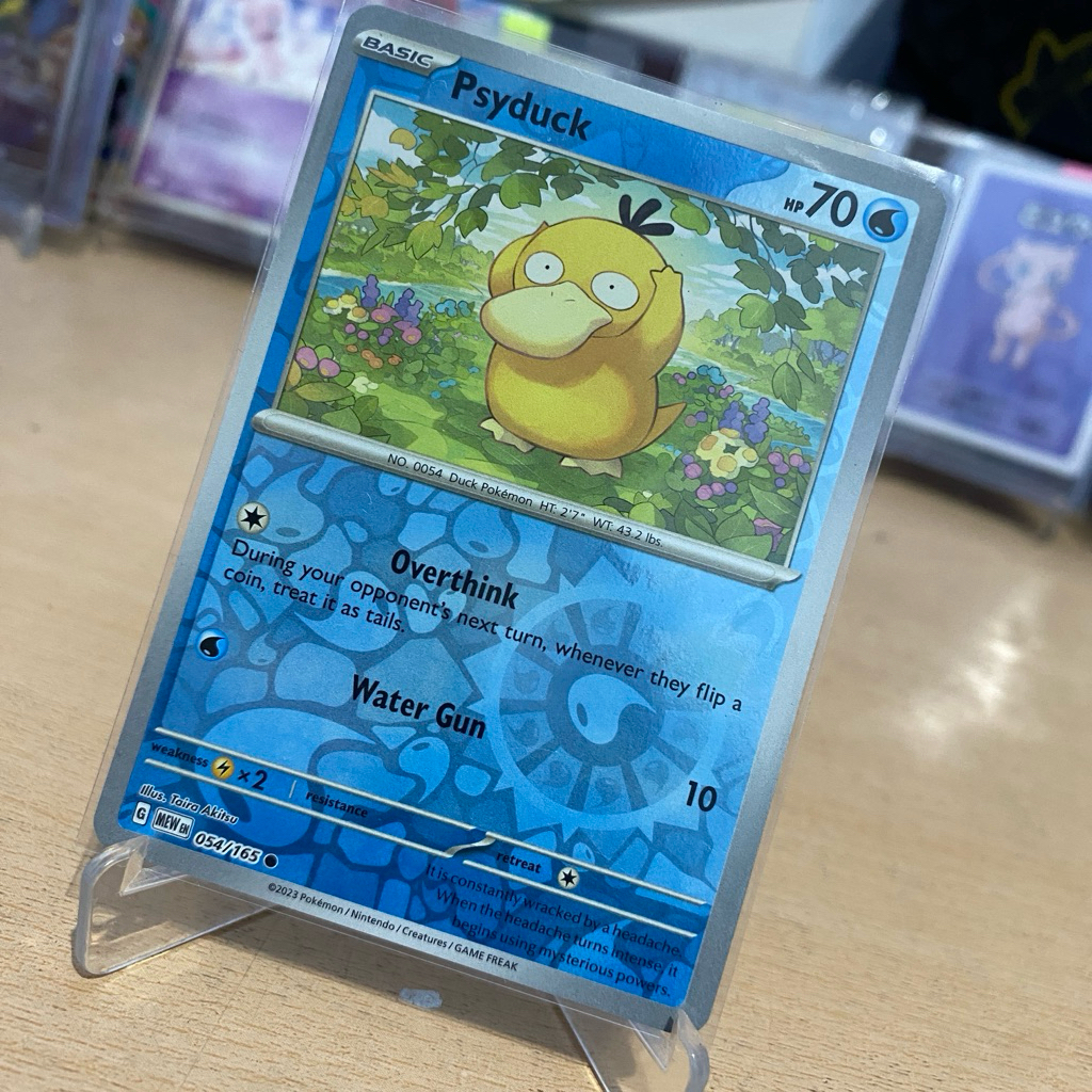 Psyduck 054 /165 Reverse Holo (MEW) TCG Pokemon 151 ENG 2023