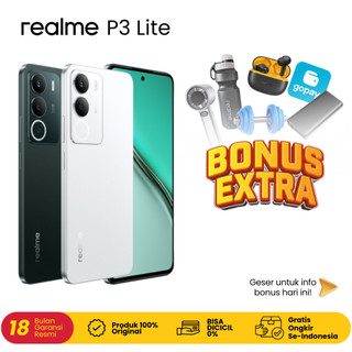 realme P3 Lite 4GB+8GB 128GB 6300mAh NFC | Garansi Resmi
