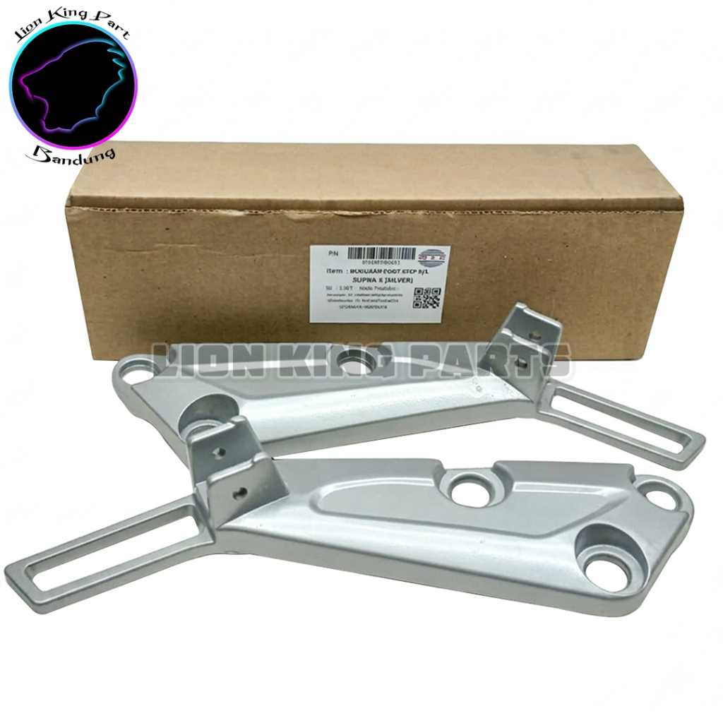 WIN - SUPRA X REAR STEP MOUNT 1 ชุดขวาสีเงิน