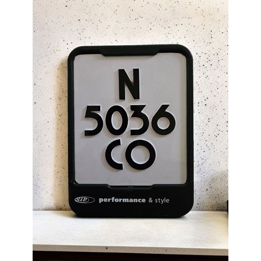 CLASSIC OLD SCHOOL VESPA REAR PLATE/OLD CLASSIC SMALLFRAME SIP PTS DARLING