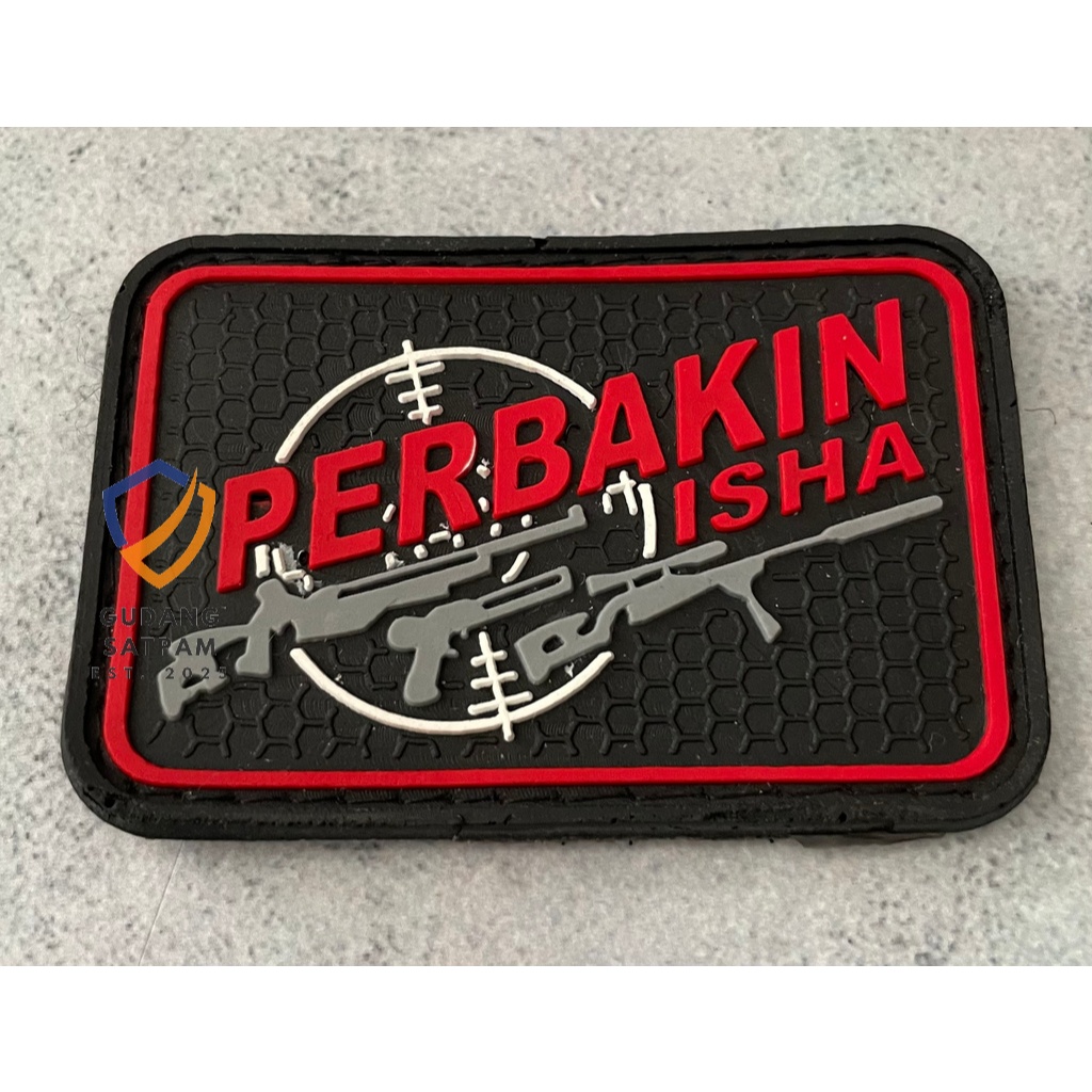 Perbakin Patch (ISHA Laras) - แพทช์ตีนตุ๊กแกยาง Perbakin