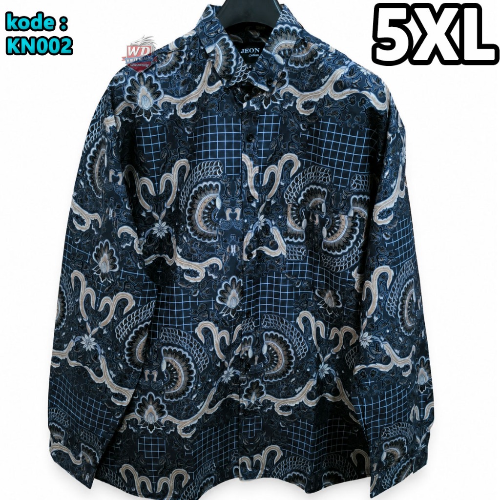 KATUN KEMEJA เสื้อบาติกขนาดใหญ่ 5XL JUMBO COTTON 72CM WIDTH 84CM HEIGHT CODE KN002