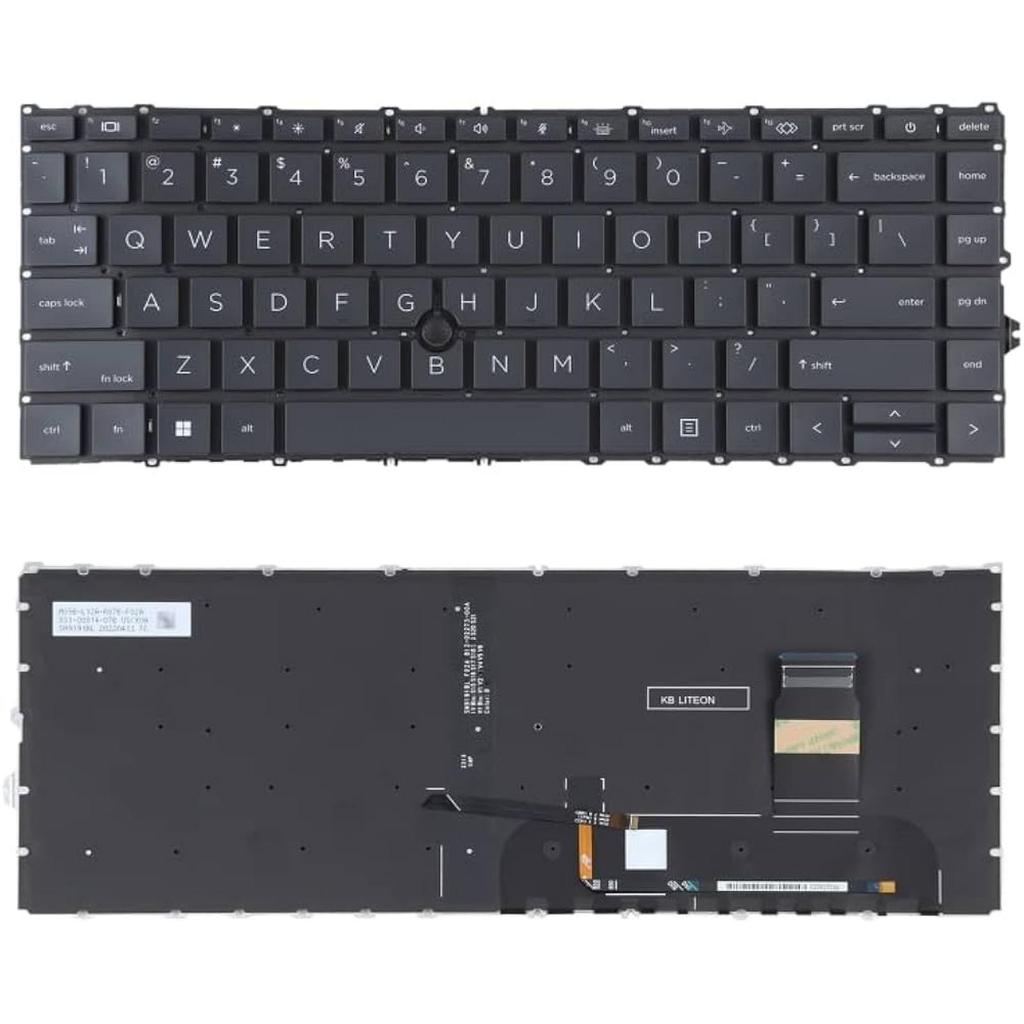 HP Elitebook 745 G7 745 G8 840 G7 840 G8 845 G7 845 G8 Backlight คีย์บอร์ดโคมไฟ