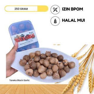 BAWANG PUTIH HITAM TUNGGAL 1/4 KG- BAWANG HITAM LANANG -BLACK GARLIC