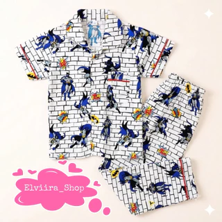 ชุดนอนเด็กชายและเด็กหญิง อายุ 1-10 ปี ชุดเสื้อผ้าเด็กผู้ชาย Minion Motif / Viral