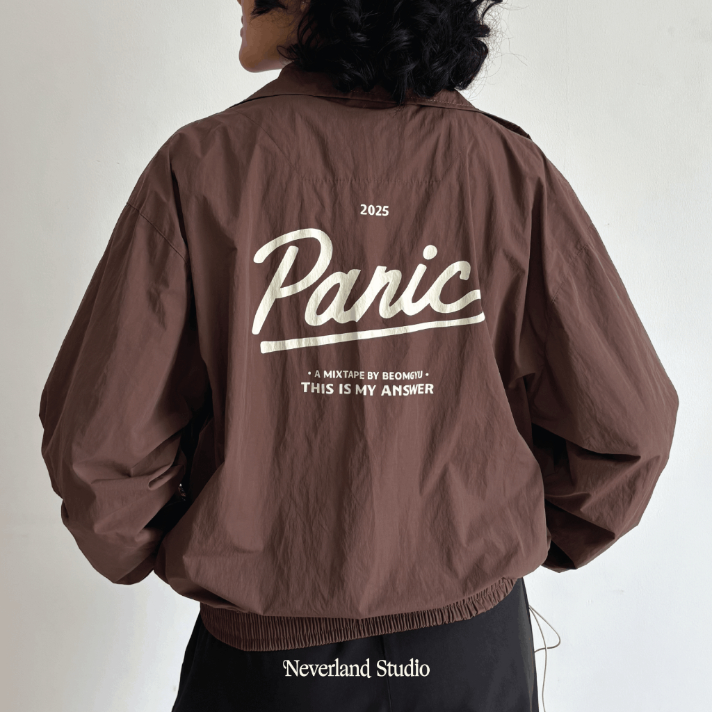 เสื้อแจ็คเก็ต Panic Boxy | สตูดิโอเนเวอร์แลนด์ | TXT บีออมกิยู