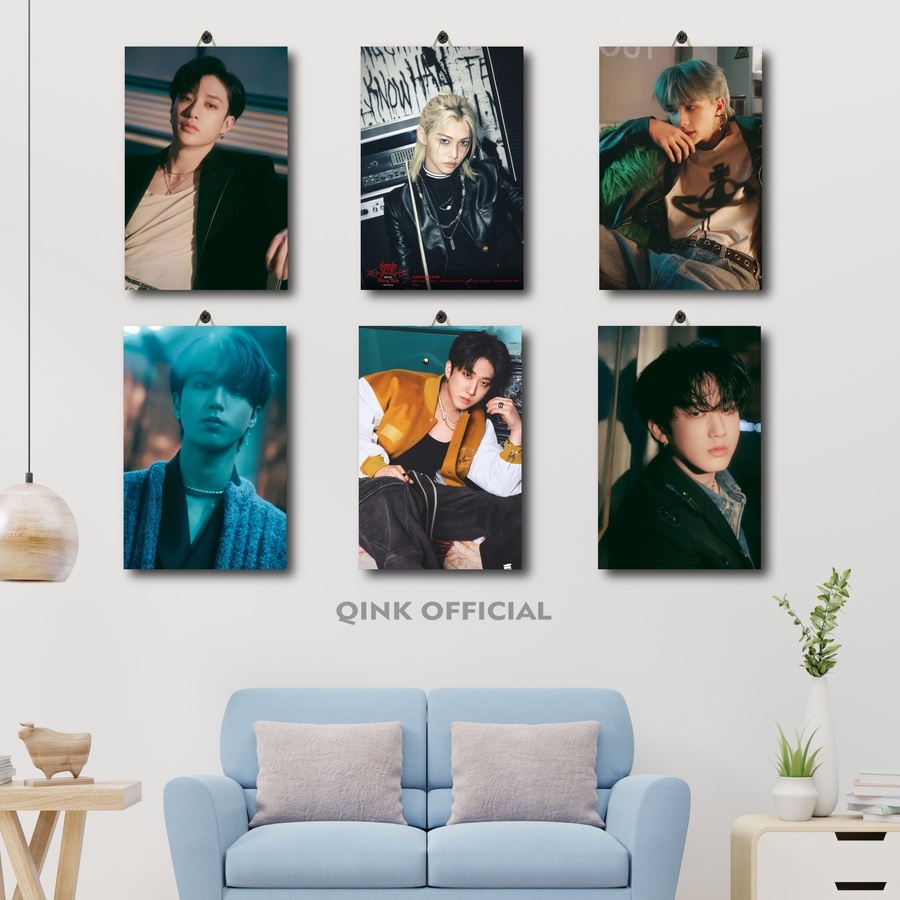 Kpop Wall Display สมาชิกจรจัดเด็ก | Qink อย่างเป็นทางการ | ของแต่งห้องเด็กผู้ชาย |3J7/K9Z8Y