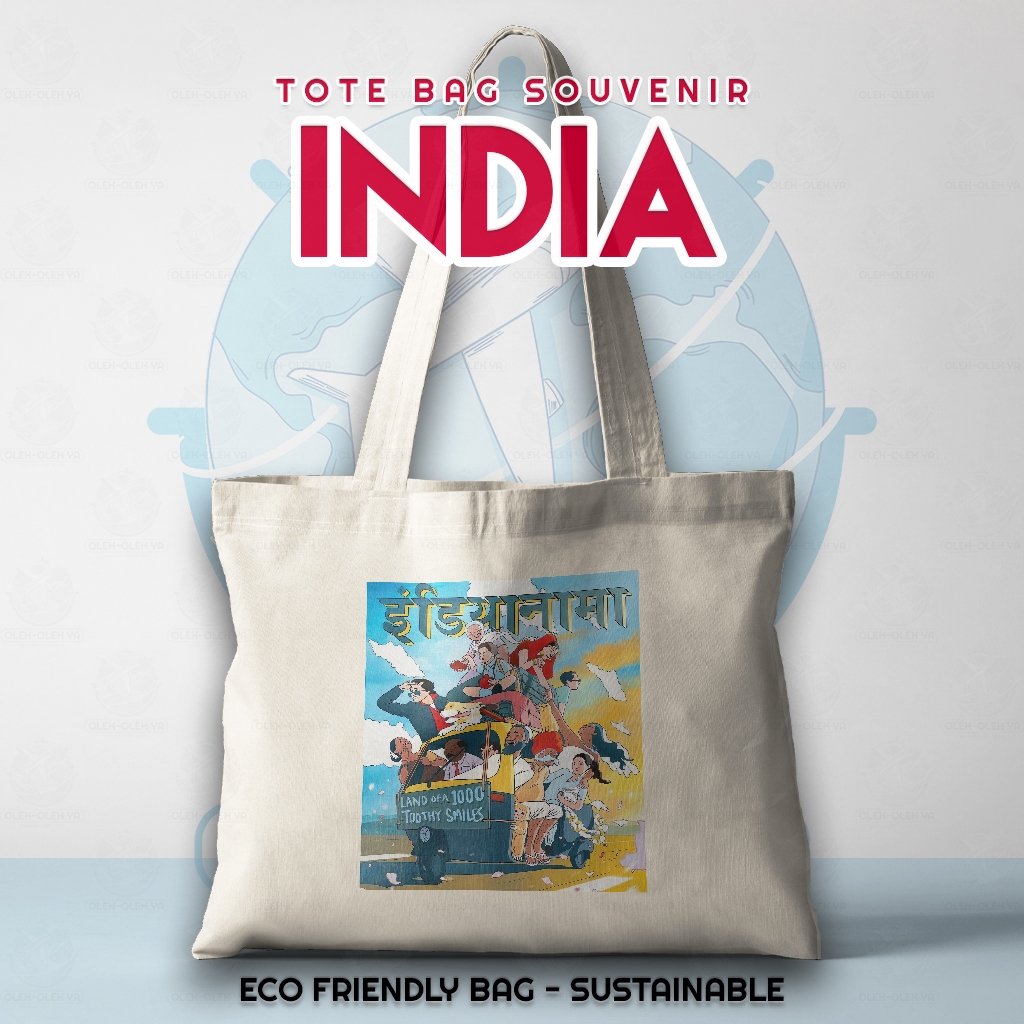 ของที่ระลึก YA ของที่ระลึก Tote Bag India Overseas - ของที่ระลึก Tote Bag India Visit Tourist City -