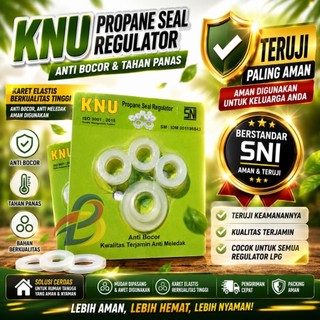 Seal Karet Regulator Gas LPG 3kg/ 12kg  Anti Bocor KNU SNI Original Isi 4 PCS