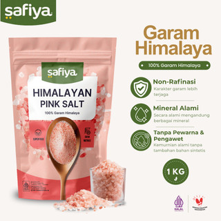 Safiya Garam Himalaya 1 Kg Pink Himalayan Salt Original Premium