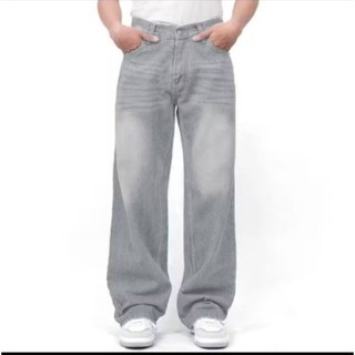 Celana Baggy jeans Pria Oversize loose Kulot Boyfriend