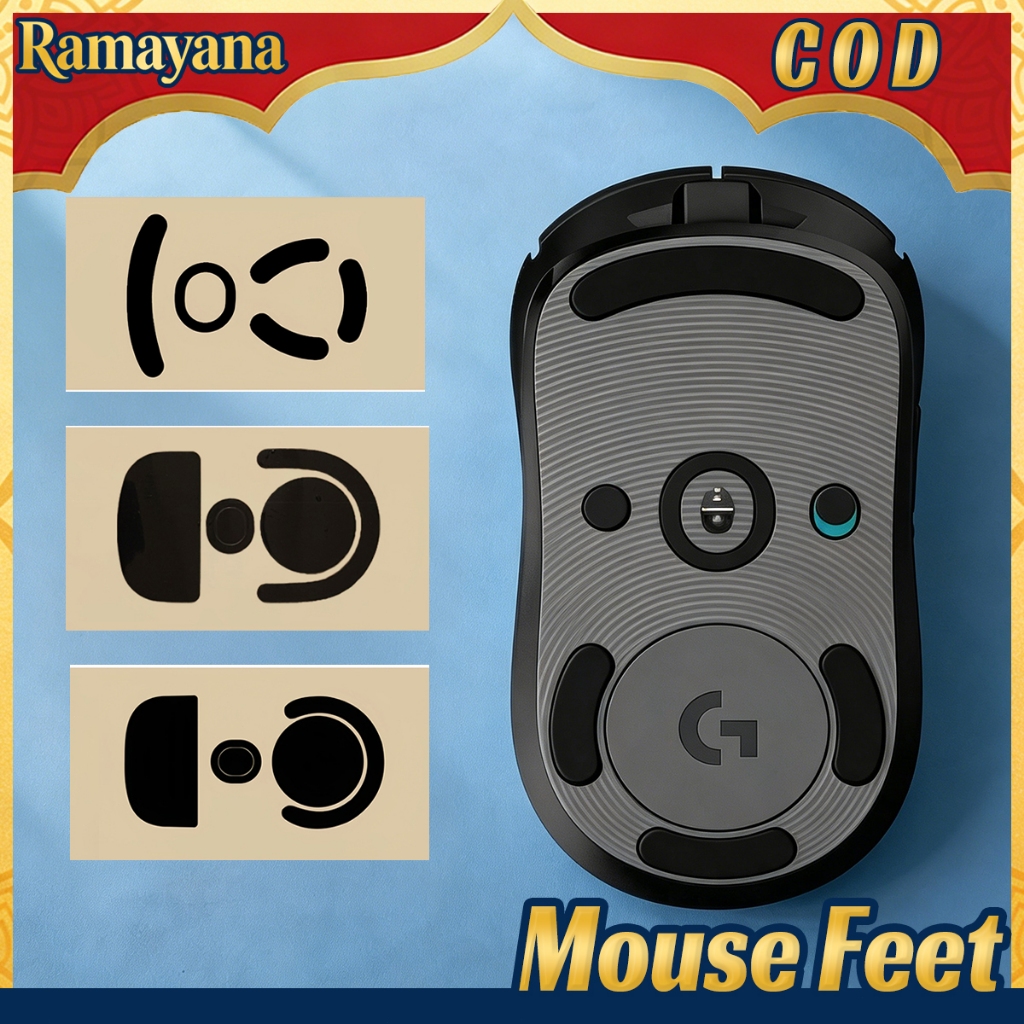 Teflon Mouse Feet Glide Skates Logitech G102 G304 GPW 1 2 3 Gen Smooth Base Foot Stickers ทนทานเปลี่