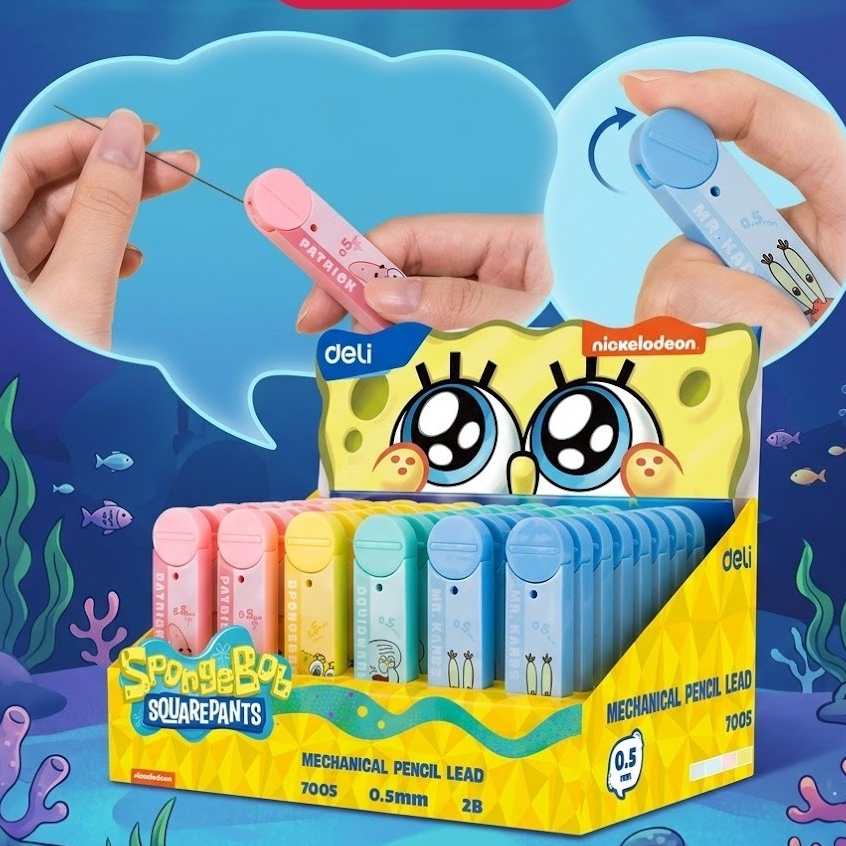 MECHANICAL PENCIL LEAD 0.5MM / CHILDRENS MECHANICAL PENCIL FILLING / SPONGEBOB PENCIL FILLING 7005 2