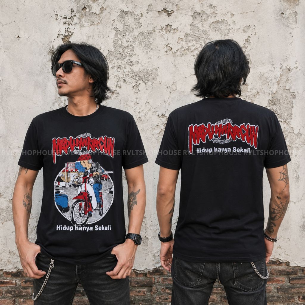 เสื้อยืด Punk Honey and Poison / เสื้อยืด Punk Distro เสื้อยืด