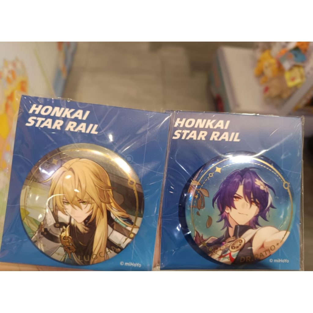 ป้ายชุด hsr อย่างเป็นทางการ Dr. Ratio Luocha official badge pin starrail mihoyo