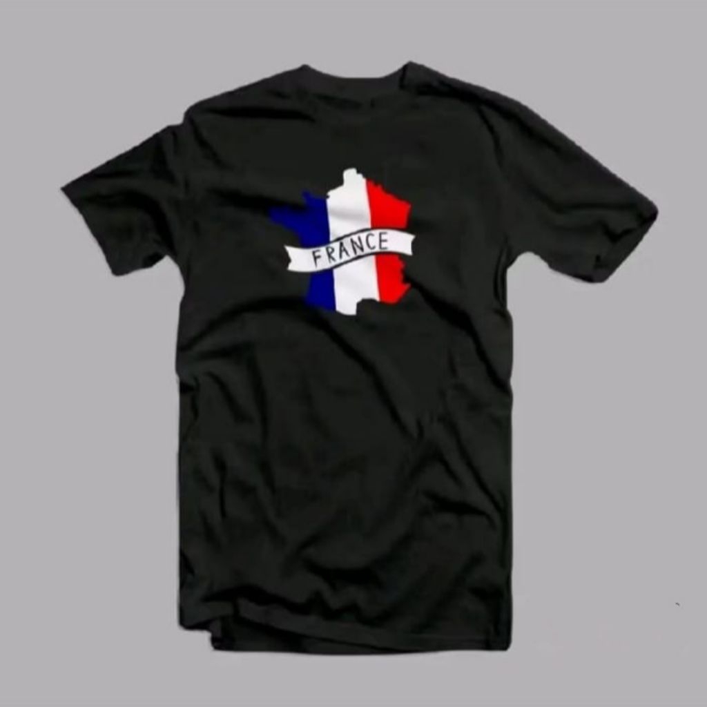 FRANCE WORLD CUP MAP TSHIRT / FRANCE FOOTBALL T-SHIRT / เสื้อยืดผู้ชาย