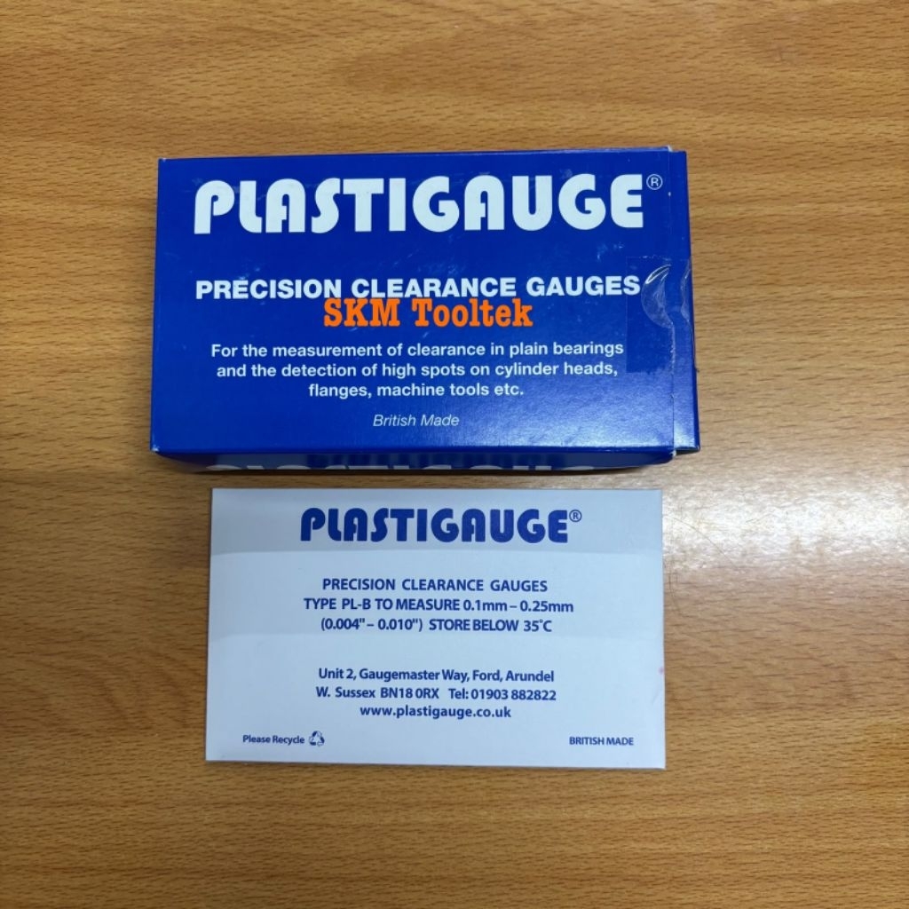 เครื่องวัดความแม่นยําประเภทพลาสติก PL-B ถึงวัด 0.1MM - 0.25MM (0.004C - 0.010B) / Plastigauge Precti