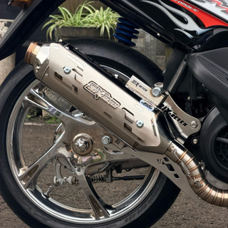 Knalpot Standar Racing SS PRO SHORT Mio Sporty Beat Deluxe Soul Scoopy Vario New Nmax Aerox By Six Seven
