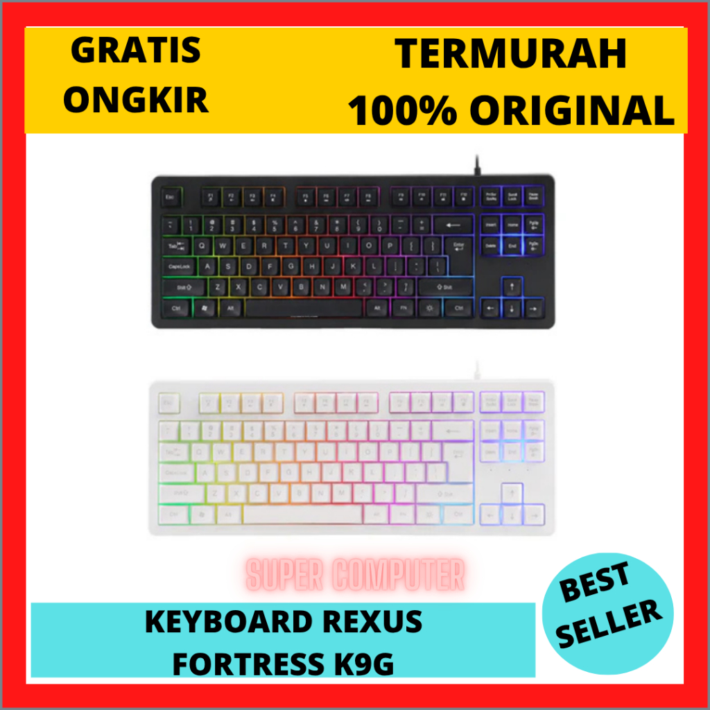 REXUS FORTRESS K9G RGB TKL LAYOUT คีย์บอร์ดเกม