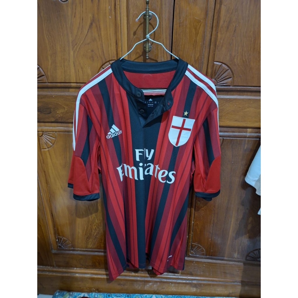 เสื้อแข่ง AC Milan Home ของแท้ 2014 (อ่านคําอธิบาย)